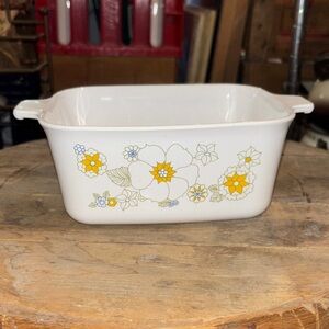 Rare Corningware “Floral Bouquet “Baking Dish with Handles
